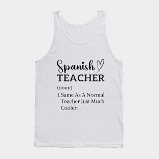 cute thank you for assistant spanish teacher appreciation Tank Top